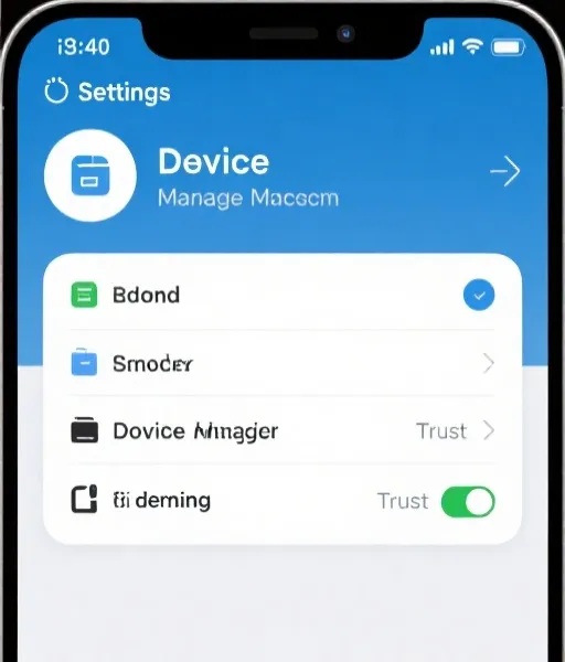iOS Trust Settings Guide
